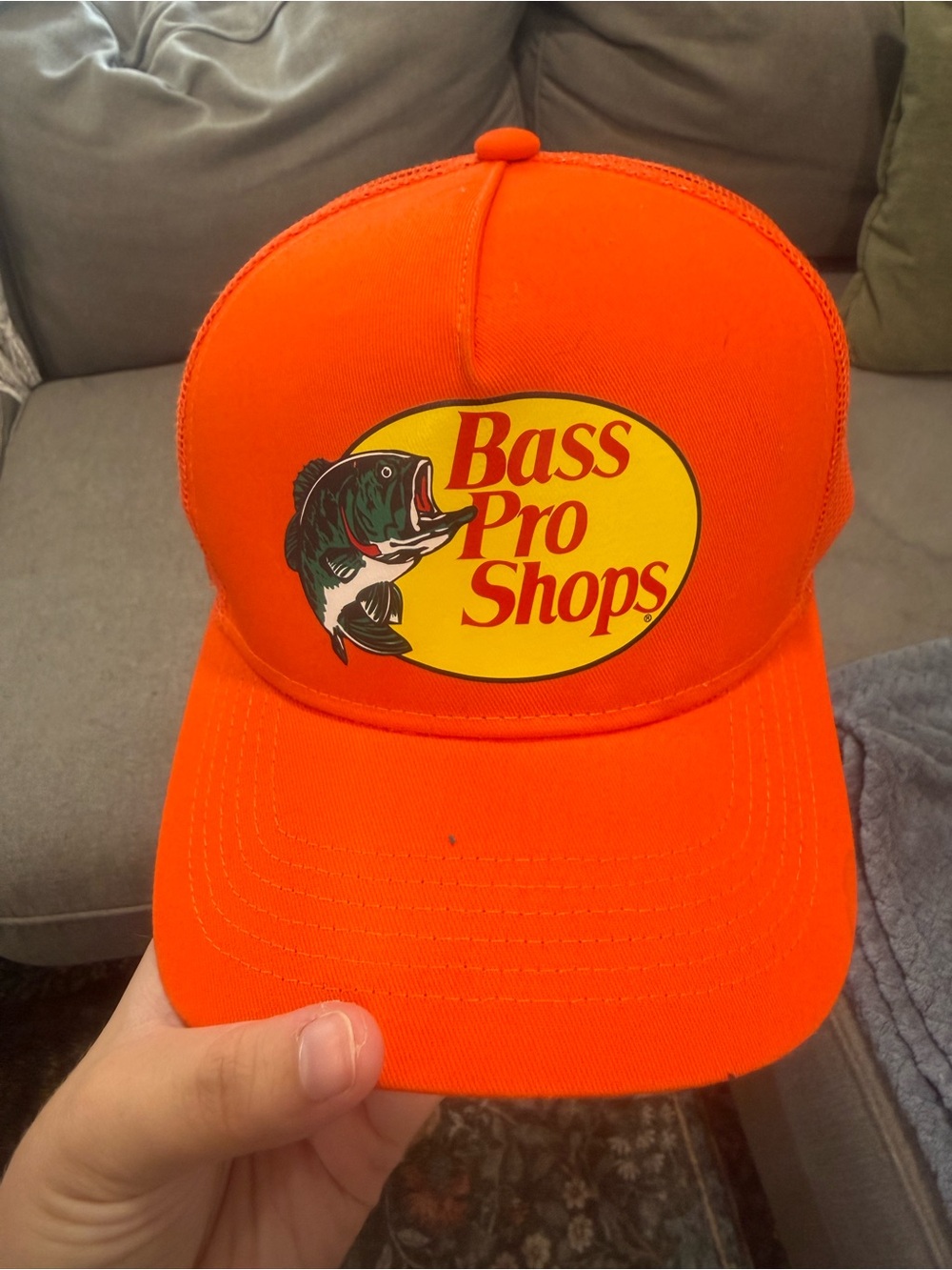 Bass Pro Shops Bright Orange Logo Cap